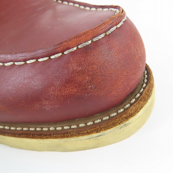 実際に弊社で買取させて頂いたRED WING/レッドウィング 四角犬タグ アイリッシュセッター モックトゥ ブーツ 8875/7Eの画像 9枚目