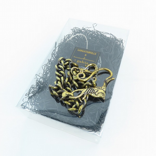 実際に弊社で買取させて頂いた(2)GANGSTERVILLE×Galcia/ギャングスタービル×ガルシア SWALLOW WALLET-CHAIN/スワロー ウォレットチェーン/真鍮/ブラスの画像 9枚目