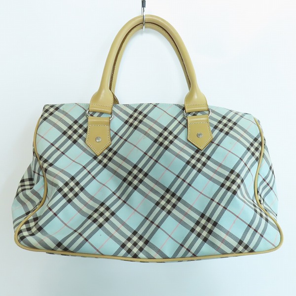 実際に弊社で買取させて頂いたBURBERRY BLUE LABEL/バーバリーブルーレーベル ロンドン チェック ハンドバッグの画像 1枚目
