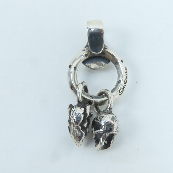 実際に弊社で買取させて頂いた(1)GANGSTERVILLE×Galcia/ギャングスタービル×ガルシア スカル＆デビル ペンダントトップの画像 2枚目