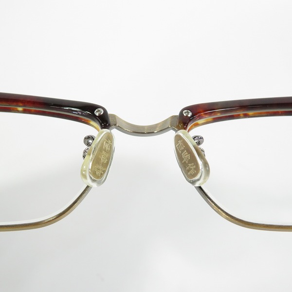 実際に弊社で買取させて頂いたKANEKO OPTICAL/金子眼鏡 恒眸作 手造 メガネフレーム T254 DEMIの画像 7枚目
