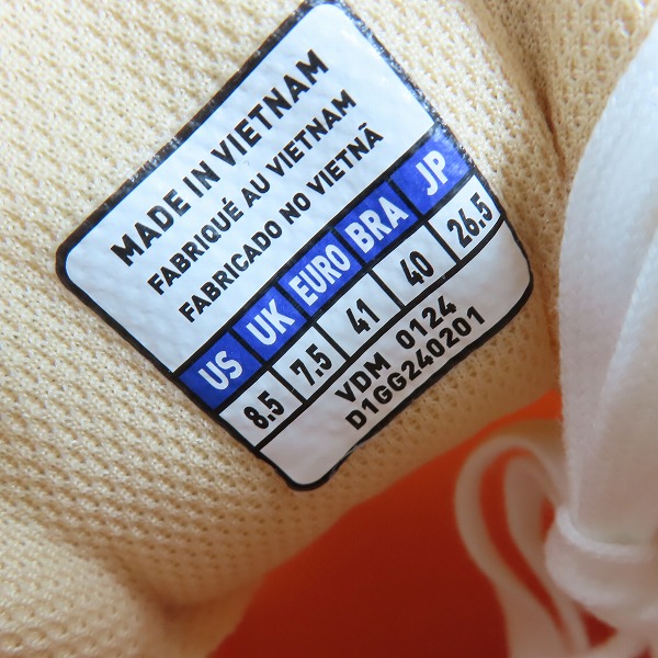 実際に弊社で買取させて頂いた【未使用】MIZUNO×IL BISONTE/ミズノ×イルビゾンテ SKY MEDAL/スカイメダル スニーカー D1GG240201/26.5の画像 5枚目