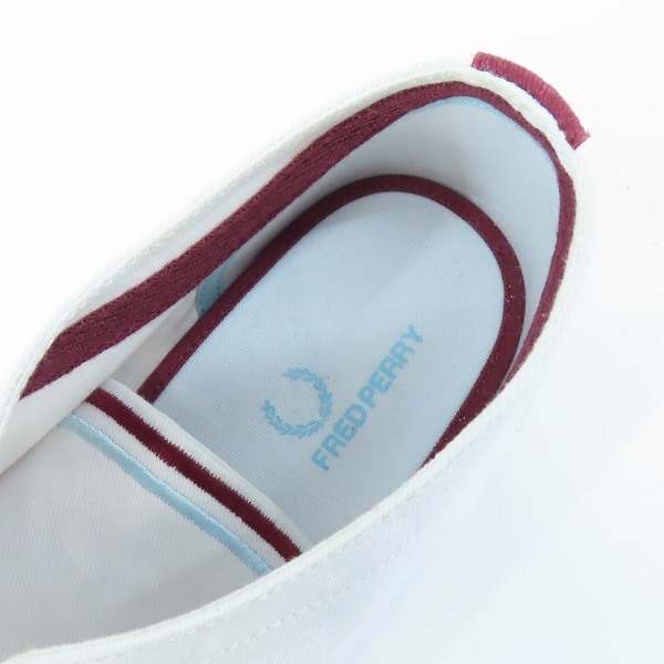 実際に弊社で買取させて頂いたFRED PERRY/フレッドペリー キングストン ツイル スニーカー SB6259U/B12 /28.5の画像 4枚目