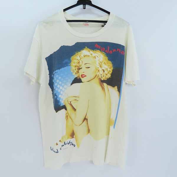 実際に弊社で買取させて頂いたMADONNA/マドンナ  "Blond Ambition Tour" ツアー アーティスト プリント ヴィンテージ Tシャツ 90s/1990 L