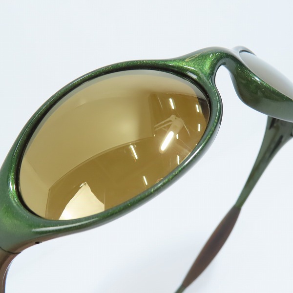 実際に弊社で買取させて頂いたOAKLEY/オークリー EYE JACKET/アイジャケット グリーンフレーム サングラス/アイウェアの画像 5枚目