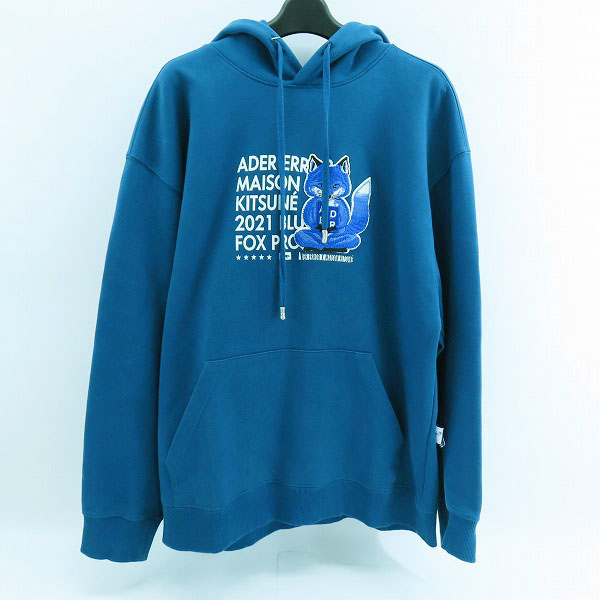 実際に弊社で買取させて頂いたMAISON KITSUNE×ADER ERROR/メゾンキツネ×アーダーエラー 21FW プルオーバー パーカー BKKFWHD01TQ1/A1