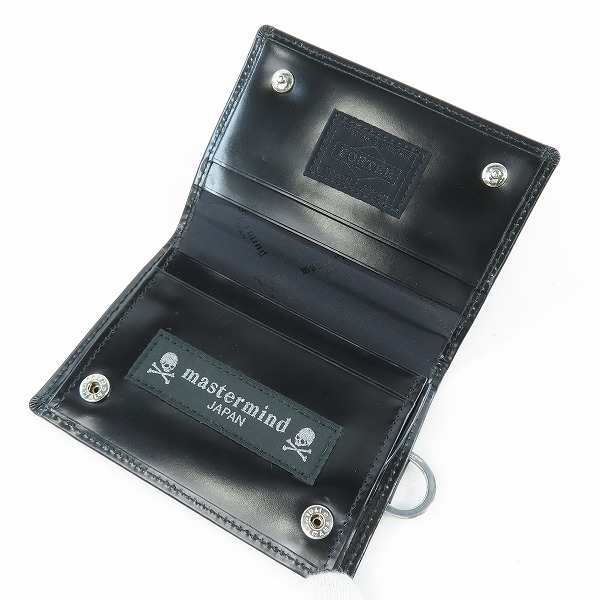 実際に弊社で買取させて頂いたmastermind/マスターマインド×PORTER/ポーター カード レザーケースの画像 3枚目