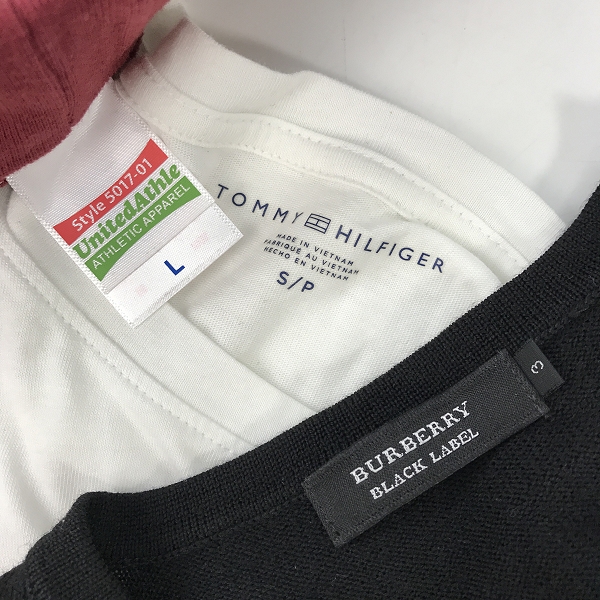 実際に弊社で買取させて頂いた【おまとめ】ユナイテッドアスレ/トミーヒルフィガー/バーバリー 等 スウェットパンツ/Tシャツ/薄手ニット 他の画像 1枚目