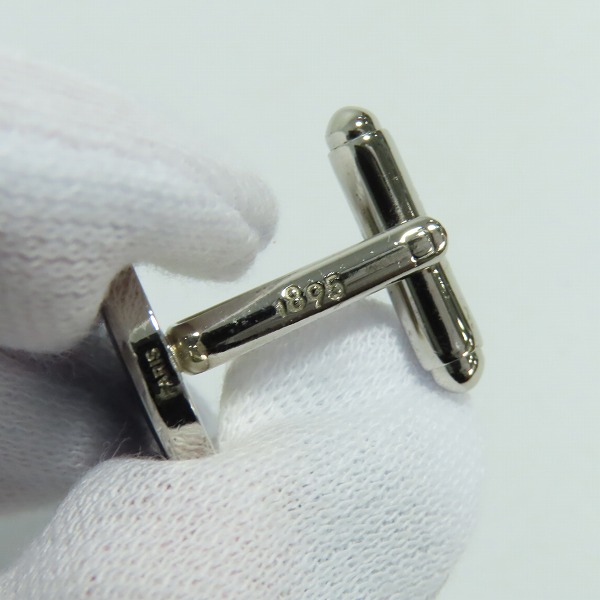 実際に弊社で買取させて頂いたBerluti/ベルルッティ ヴェネチア スクリットレザー パラジウム仕上げ カリグラフィ カフリンクスの画像 6枚目