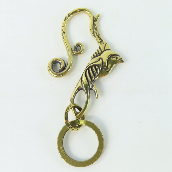 実際に弊社で買取させて頂いた(2)GANGSTERVILLE×Galcia/ギャングスタービル×ガルシア スワローキーホルダー ブラス/真鍮の画像 2枚目
