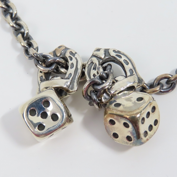 実際に弊社で買取させて頂いた（2）GANGSTERVILLE/ギャングスタービル × galcia/ガルシア DICE TOP/CHIAN SET/ダイス ネックレスの画像 2枚目