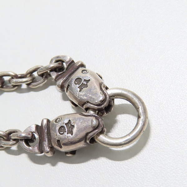 実際に弊社で買取させて頂いたGabor/ガボール インターナショナル クォーター 2ブルドッグヘッド ブレスレットの画像 5枚目
