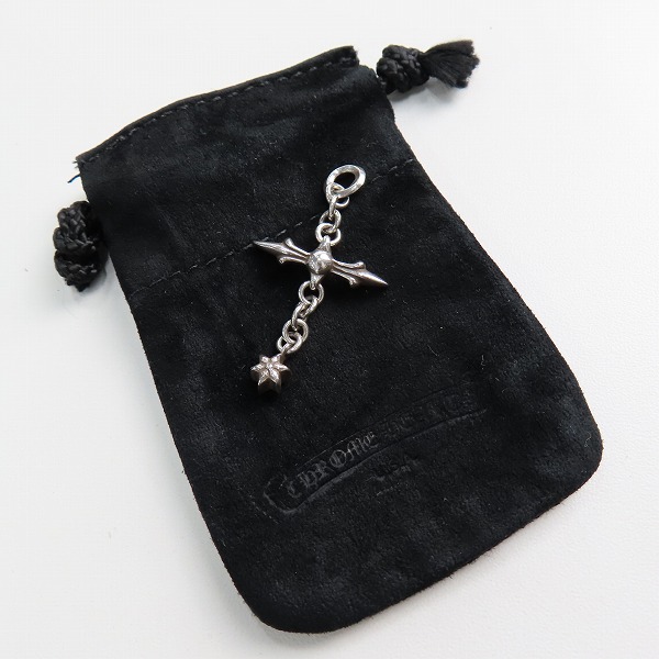 実際に弊社で買取させて頂いたCHROME HEARTS/クロムハーツ ローリークロスチャームの画像 5枚目