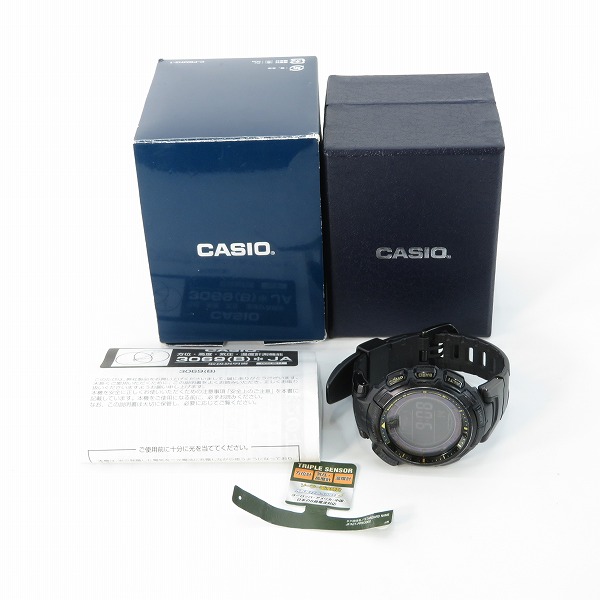 実際に弊社で買取させて頂いたCASIO/カシオ PROTREK/プロトレック トリプルセンサー PRW-1300YJの画像 9枚目