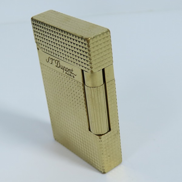 実際に弊社で買取させて頂いたS.T.Dupont /デュポン LIGNE2/ライン2 ダイヤモンドカット ガスライターの画像 3枚目