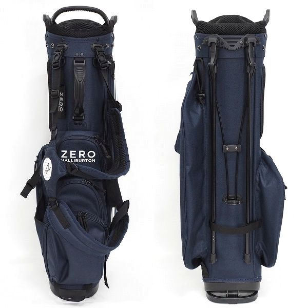 実際に弊社で買取させて頂いたZERO HALLIBURTON/ゼロハリバートン ゴルフ スタンド式 7分割キャディバッグ ネイビーの画像 2枚目