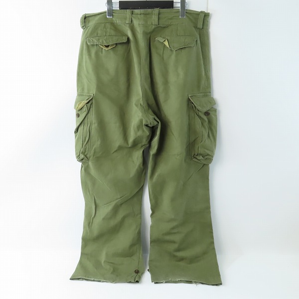 実際に弊社で買取させて頂いたFRENCH ARMY/フランス軍 後期 ビンテージ M-47 ミリタリー カーゴパンツの画像 1枚目