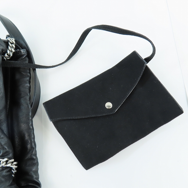 実際に弊社で買取させて頂いたSaint Laurent/サンローラン Teddy Bucket Bag Leather Mini/テディバケットバッグ チェーンショルダー YSL583328 0619の画像 5枚目