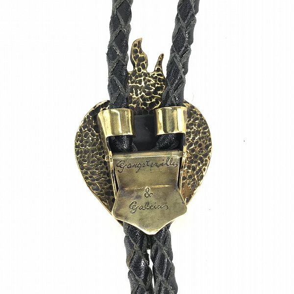 実際に弊社で買取させて頂いた(3)Gangsterville×galcia/ギャングスタービル×ガルシア TWO FACE/ダブルフェイス BOLO TIE/ボロタイ/ループタイ ブラス/真鍮の画像 2枚目