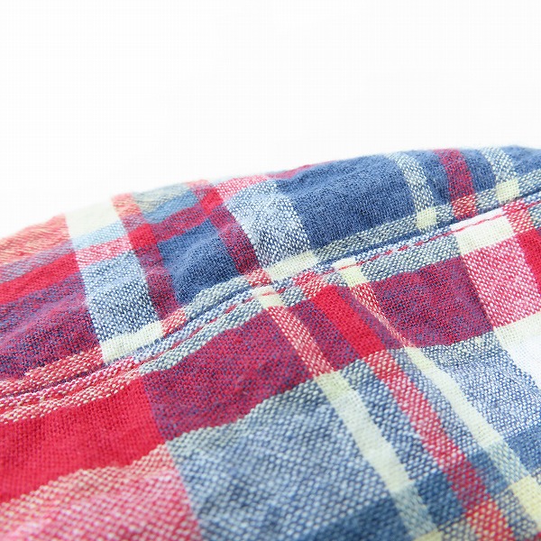 実際に弊社で買取させて頂いたSUGAR CANE/シュガーケーン チェック柄 半袖 シャツ SC36929 Mの画像 6枚目