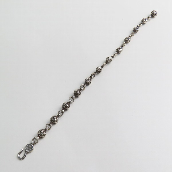 実際に弊社で買取させて頂いた【インボイス有】CHROME HEARTS/クロムハーツ #1 クロスボールブレスレットの画像 6枚目