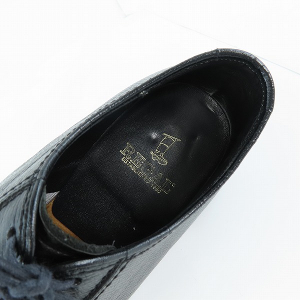 実際に弊社で買取させて頂いたREGAL/リーガル プレーントゥ レザーシューズ 革靴 2324 23.5 の画像 4枚目