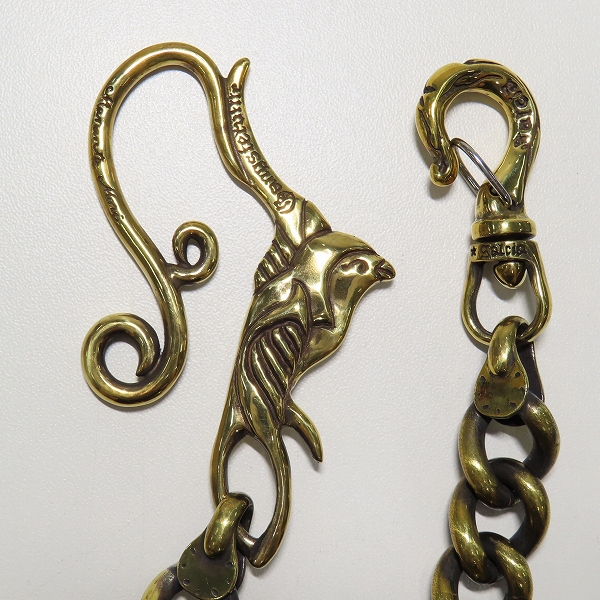 実際に弊社で買取させて頂いた(2)Gangsterville×galcia/ギャングスタービル×ガルシア SWALLOW WALLET-CHAIN/スワロー ウォレットチェーン ブラス/真鍮の画像 1枚目