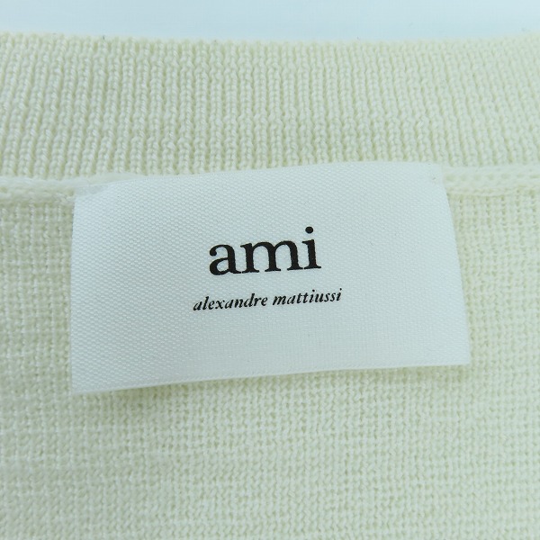 実際に弊社で買取させて頂いたAMI ALEXANDRE MATTIUSSI/アミ アレクサンドル マテュッシ ハートA カーディガン HKC001.001/Mの画像 2枚目