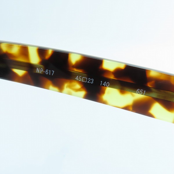 実際に弊社で買取させて頂いた999.9/フォーナインズ アイウェア/メガネフレーム NP-617の画像 5枚目