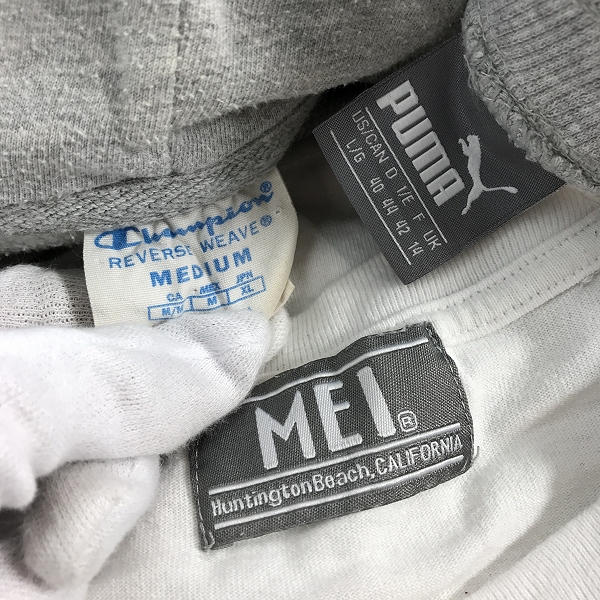 実際に弊社で買取させて頂いた【おまとめ】champion/チャンピオン MEI/メイ PUMA/プーマ 他 パーカー/パンツ/Tシャツ 等の画像 1枚目