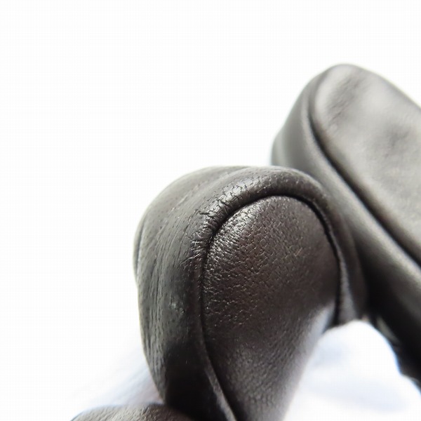 実際に弊社で買取させて頂いたBOTTEGA VENETA/ボッテガヴェネタ レザーグローブ 664022 VKLC1 2121の画像 7枚目