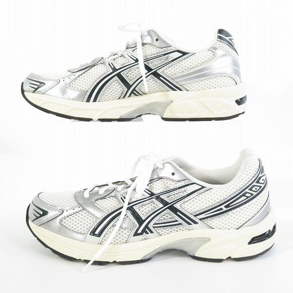 実際に弊社で買取させて頂いたKITH×asics/キス×アシックス Vintage Tech Gel-1130 "Cream/Scarab" ヴィンテージテック ゲル1130 1203A565-100/28の画像 3枚目