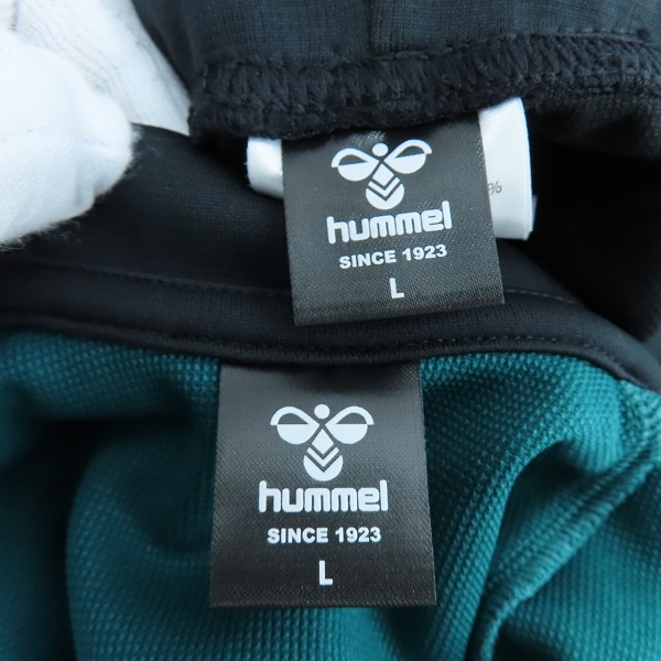 実際に弊社で買取させて頂いた【未使用】hummel/ヒュンメル ジャージ/セットアップ HAT2117/HAT2117PAP/グリーン/ブラック/Lの画像 3枚目