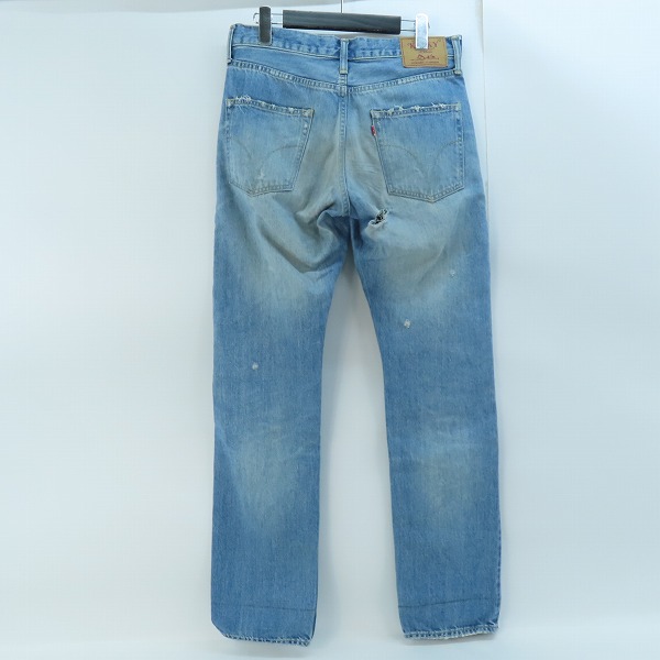 実際に弊社で買取させて頂いたHYSTERIC GLAMOUR/ヒステリックグラマー FLAMING ROCK リメイク クラッシュ ダメージデニムパンツ 02211AP05/30の画像 1枚目