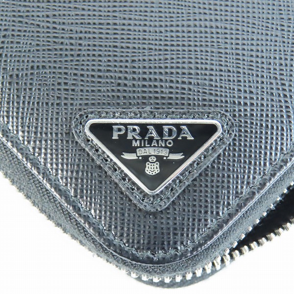 実際に弊社で買取させて頂いたPRADA/プラダ サフィアーノ ラウンドジップウォレット 長財布 2ML317の画像 5枚目