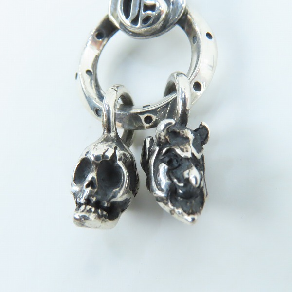 実際に弊社で買取させて頂いた(1)GANGSTERVILLE×Galcia/ギャングスタービル×ガルシア スカル＆デビル ペンダントトップの画像 5枚目