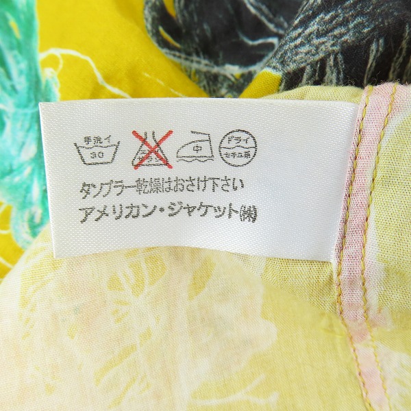 実際に弊社で買取させて頂いたPaul Smith LONDON/ポールスミスロンドン 紐デザイン 総柄 長袖シャツ イエロー/Mの画像 4枚目