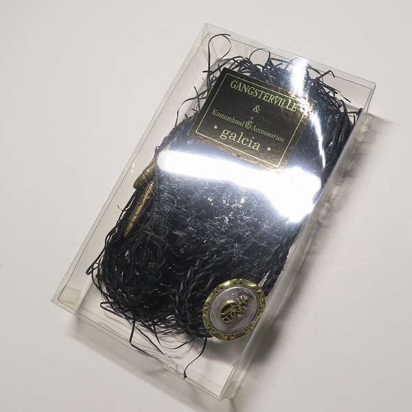 実際に弊社で買取させて頂いたGANGSTERVILLE×Galcia/ギャングスタービル×ガルシア G ループタイ/ボロタイ/ブラス/シルバーの画像 6枚目