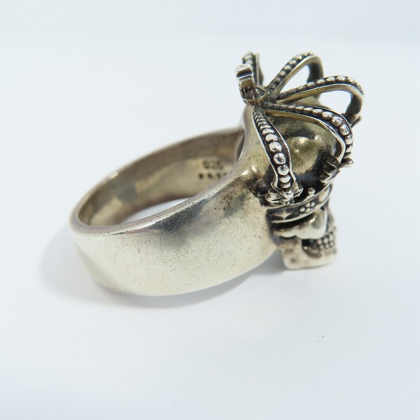 実際に弊社で買取させて頂いたJUSTIN DAVIS/ジャスティンデイビス ESSENTIAL SKUL/エッセンシャルスカルリング SRJ155 w/ルビー 25号の画像 4枚目