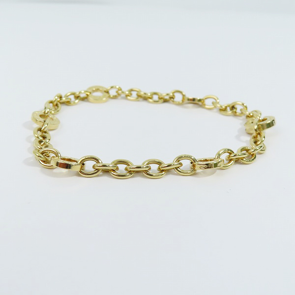実際に弊社で買取させて頂いたBVLGARI/ブルガリ ブルガリブルガリ AU750/K18YG/イエローゴールド リンクブレスレット の画像 2枚目