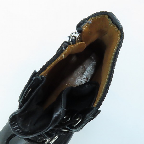 実際に弊社で買取させて頂いたmastermind JAPAN/マスターマインド ジャパン ハイカット ジップアップ レザー ブーツの画像 4枚目