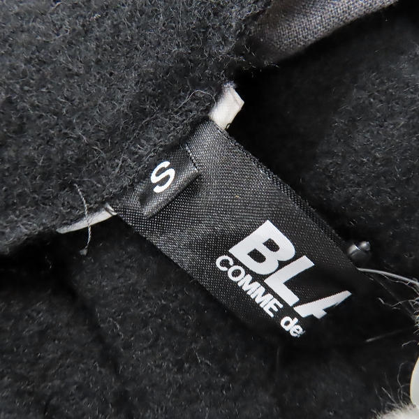 実際に弊社で買取させて頂いた【未使用】BLACK COMME DES GARCONS/ブラックコムデギャルソン ウールナイロン サスペンダースカート 1F-A007/Sの画像 3枚目