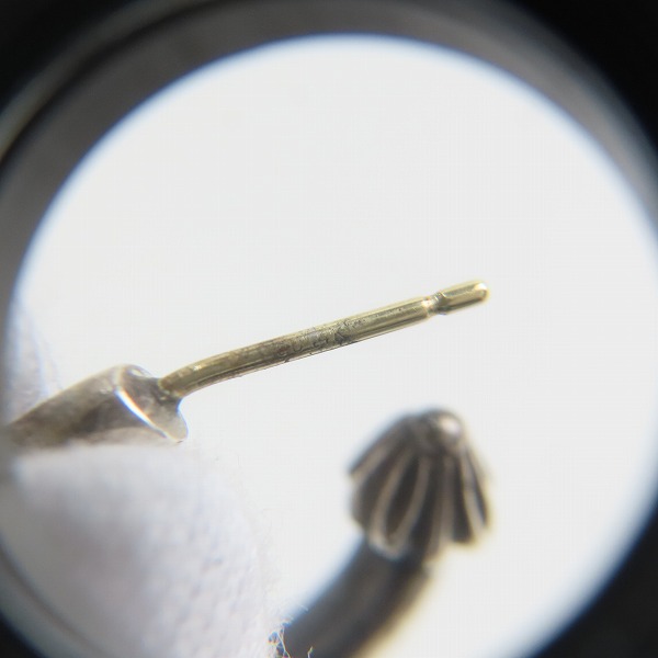 実際に弊社で買取させて頂いたCHROME HEARTS/クロムハーツ プレーンフープピアスの画像 7枚目