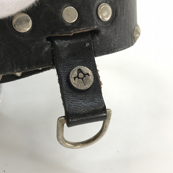 実際に弊社で買取させて頂いたBACKBONE×HTC/バックボーン エイチティーシー コラボ スタッズ 付き バックルベルト/36の画像 7枚目