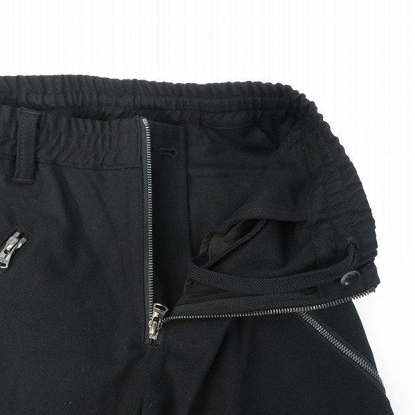 実際に弊社で買取させて頂いたISAMUKATAYAMA BACKLASH/バックラッシュ コットンキャンバスストレッチセミサルエルジップパンツ 2082-03 Sの画像 4枚目