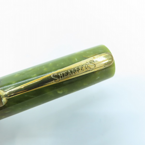 実際に弊社で買取させて頂いた【難有り】SHEAFFER/シェーファー レバーフィラー式 ヴィンテージ マーブル柄 万年筆 の画像 8枚目