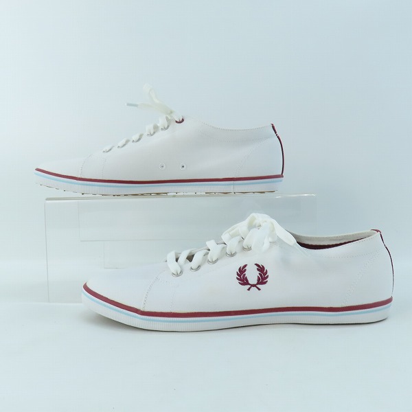 実際に弊社で買取させて頂いたFRED PERRY/フレッドペリー キングストン ツイル スニーカー SB6259U/B12 /28.5の画像 3枚目