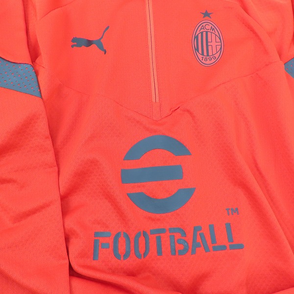 実際に弊社で買取させて頂いた【未使用】PUMA/プーマ ACミラン 22/23 トレーニング 1/4 ジップトップ 767568-09 Lの画像 5枚目