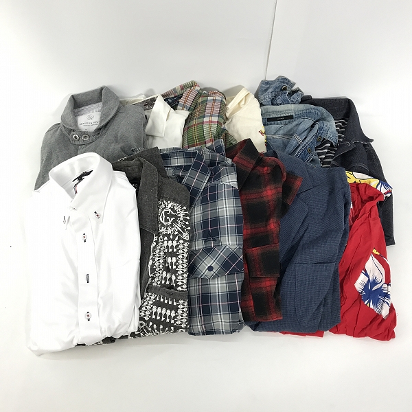 実際に弊社で買取させて頂いた【おまとめ】ユナイテッドアローズ/ラルフローレン/ポールスミス 等 長袖シャツ/半袖シャツ/デニムシャツ 他