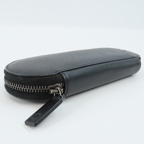 実際に弊社で買取させて頂いたMONTBLANC/モンブラン ラウンドジップ レザー ペンケース 2本用の画像 2枚目